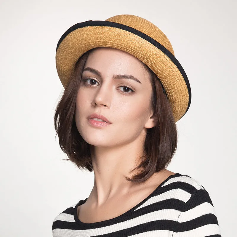 Top Hat Papyrus Dome Sun Hat Female Outdoor Sun-Proof Straw Hat