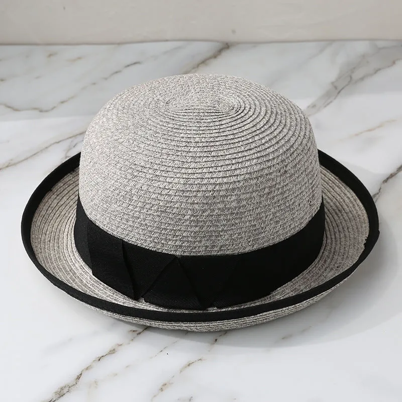 Top Hat Papyrus Dome Sun Hat Female Outdoor Sun-Proof Straw Hat