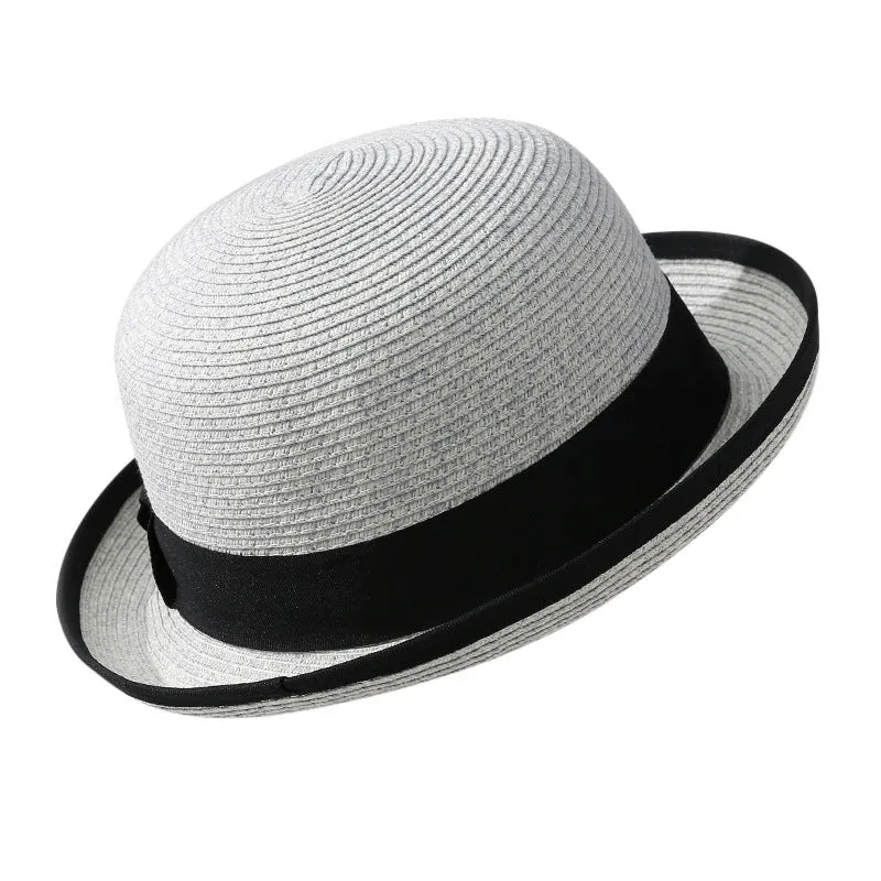 Top Hat Papyrus Dome Sun Hat Female Outdoor Sun-Proof Straw Hat