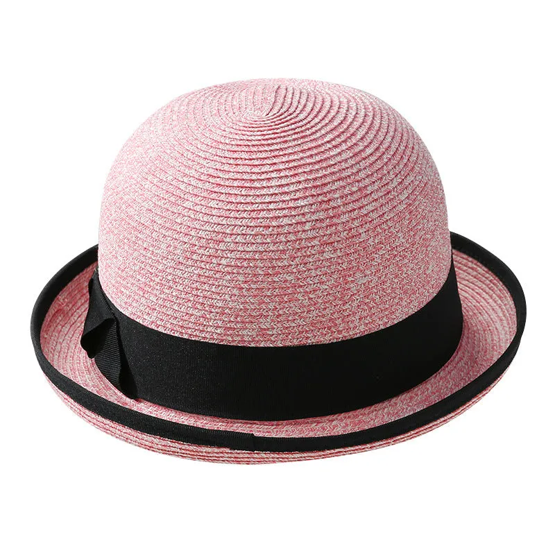 Top Hat Papyrus Dome Sun Hat Female Outdoor Sun-Proof Straw Hat
