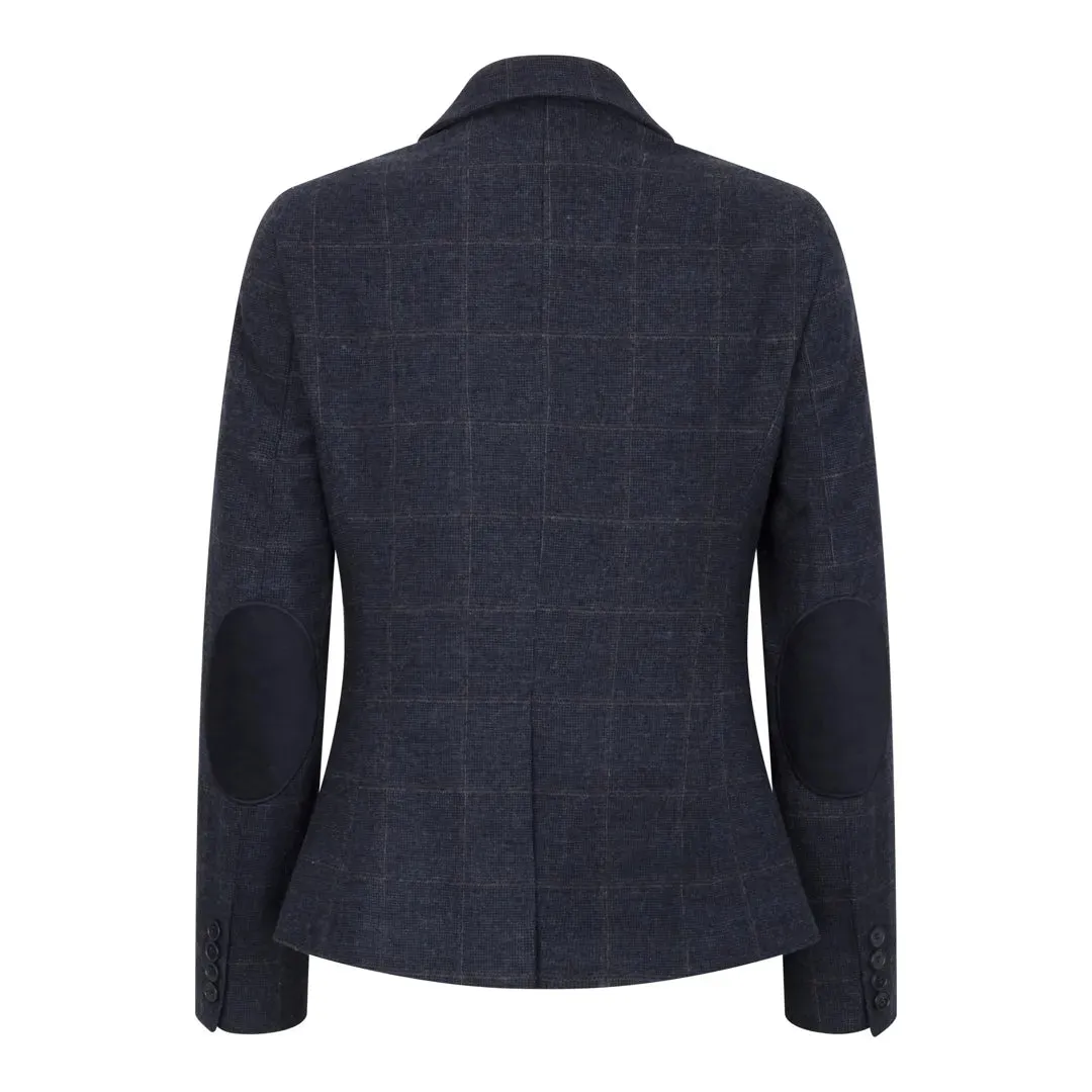 TPSTZ72 - Women's Navy Blue Tweed Blazer Waistcoat