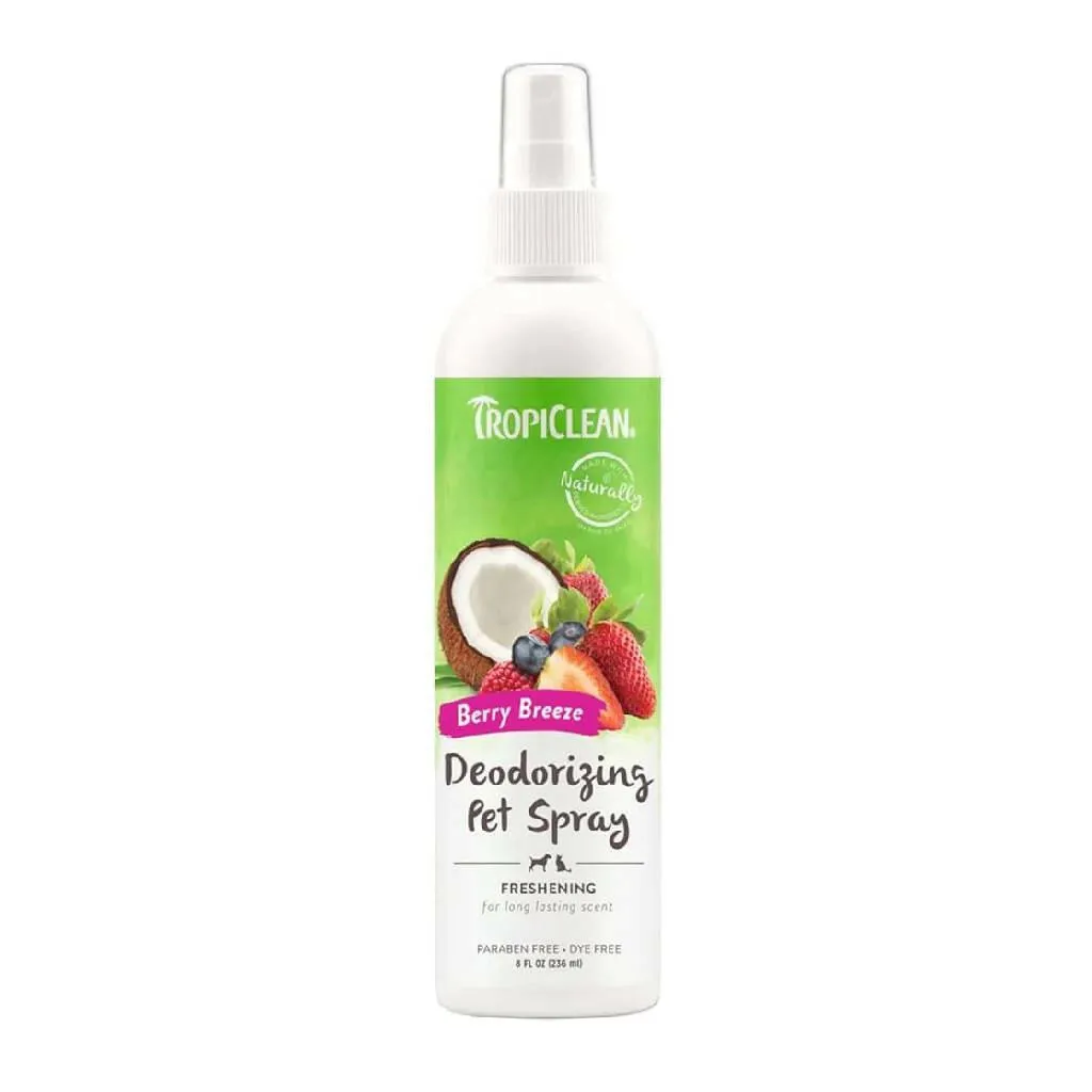 Tropiclean Berry Breeze Deodorizing Spray for Pets (8 oz)