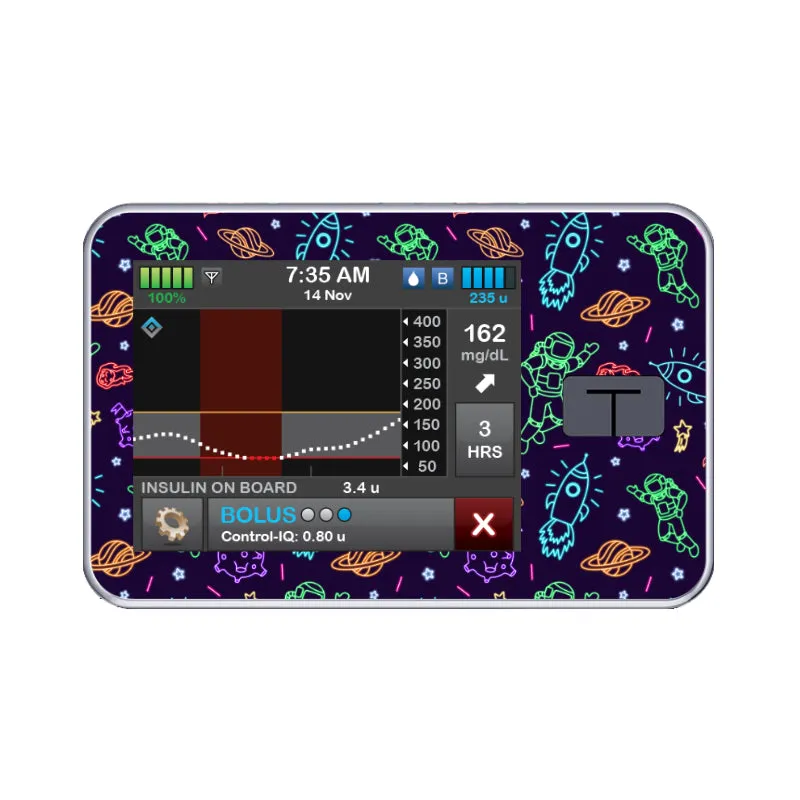 T:slim Cover Sticker (Neon Space)