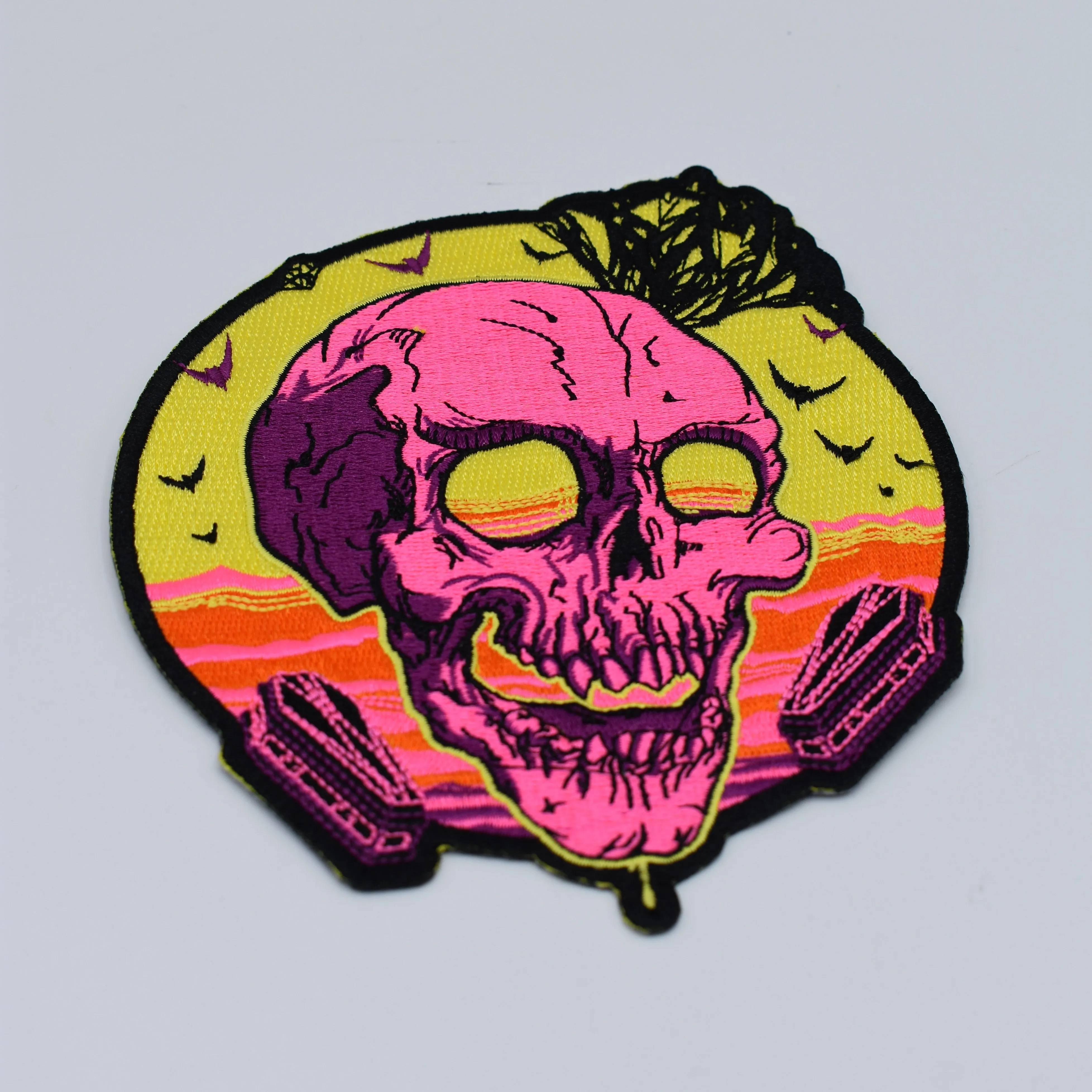 Vapor Skull Iron-On Patch SEVENTH INK x DWYBO