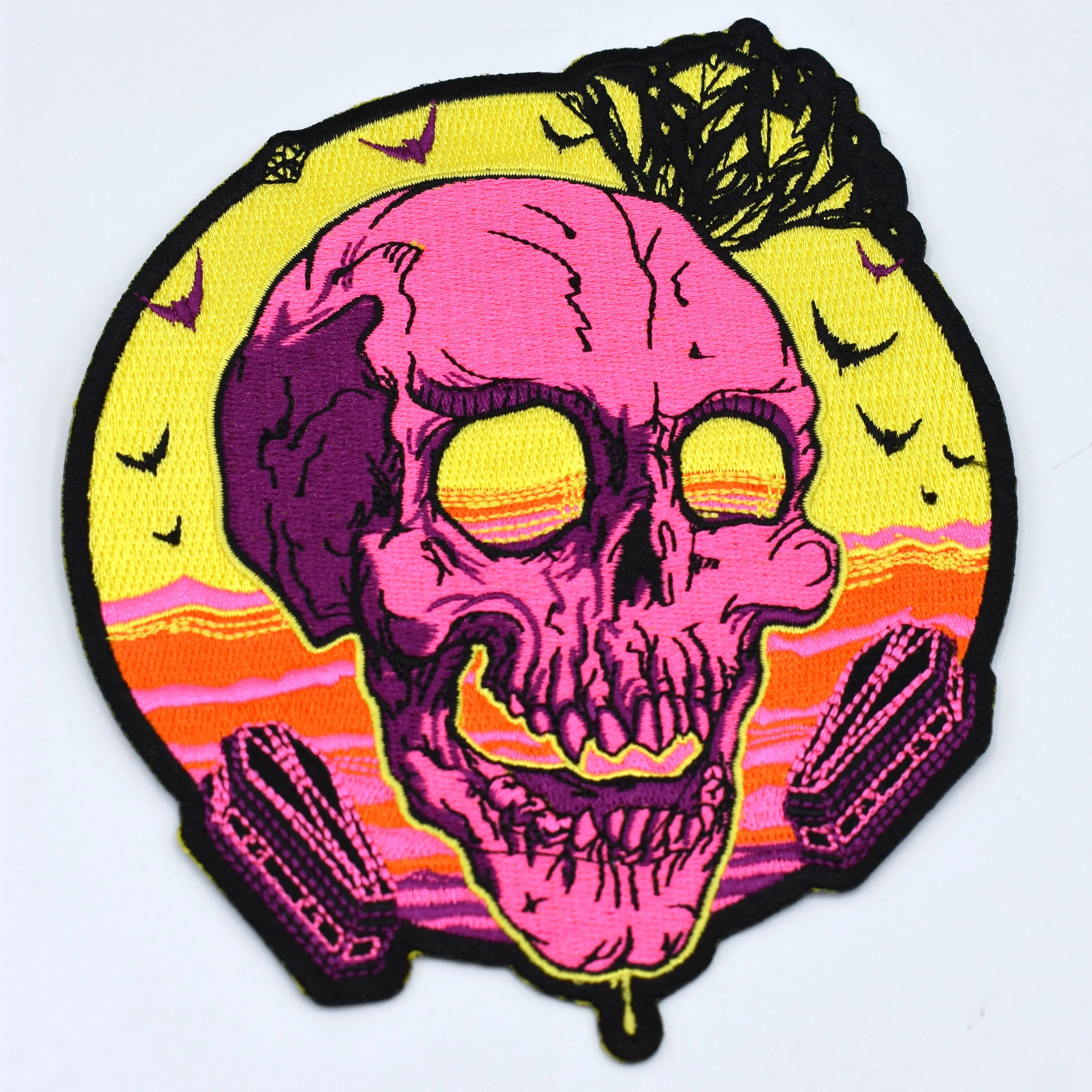 Vapor Skull Iron-On Patch SEVENTH INK x DWYBO