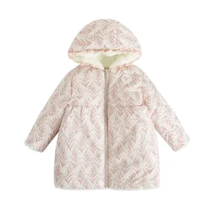 Vauva FW23 - Girls White Zip Long Sleeve Coat