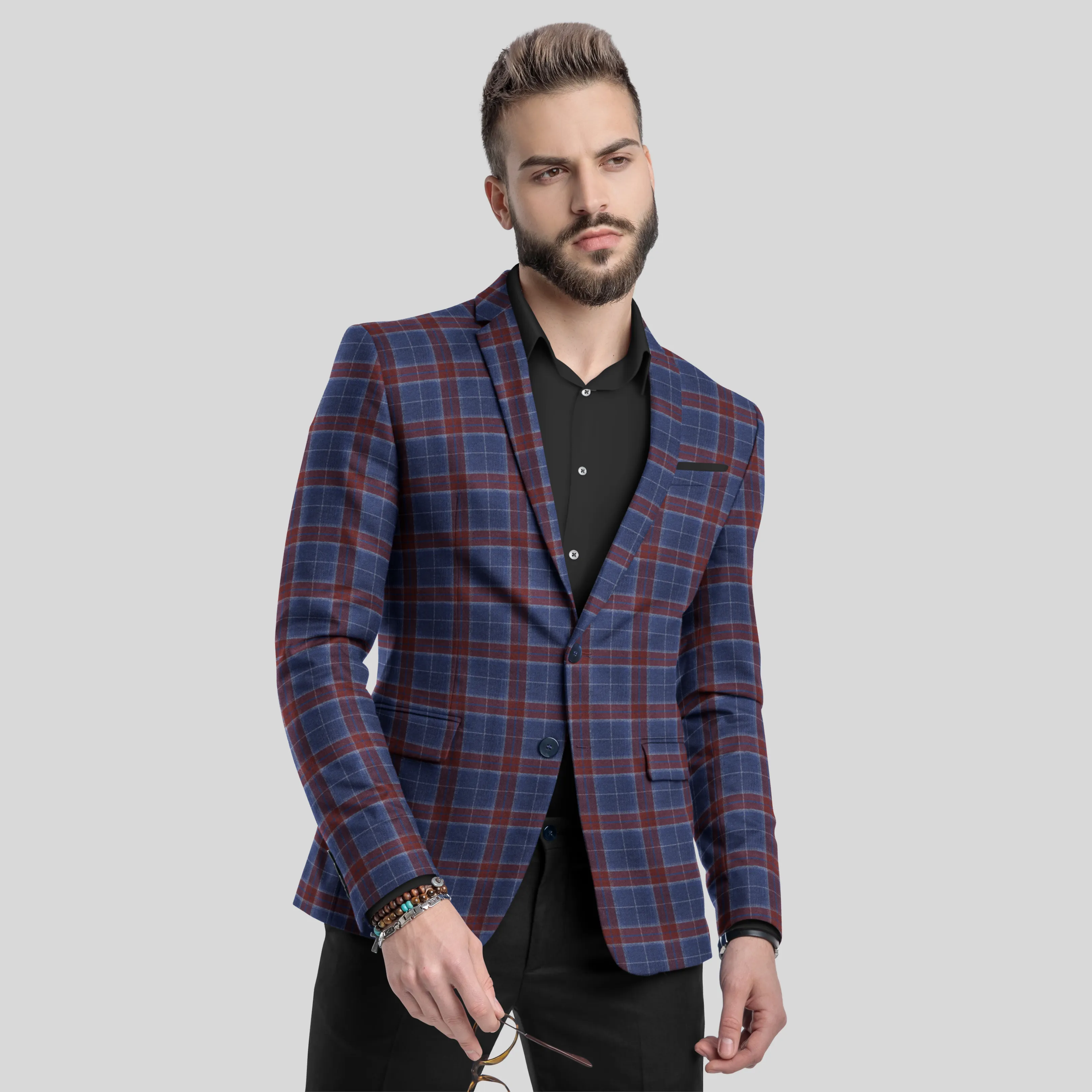Velour Azure - Custom Blazer