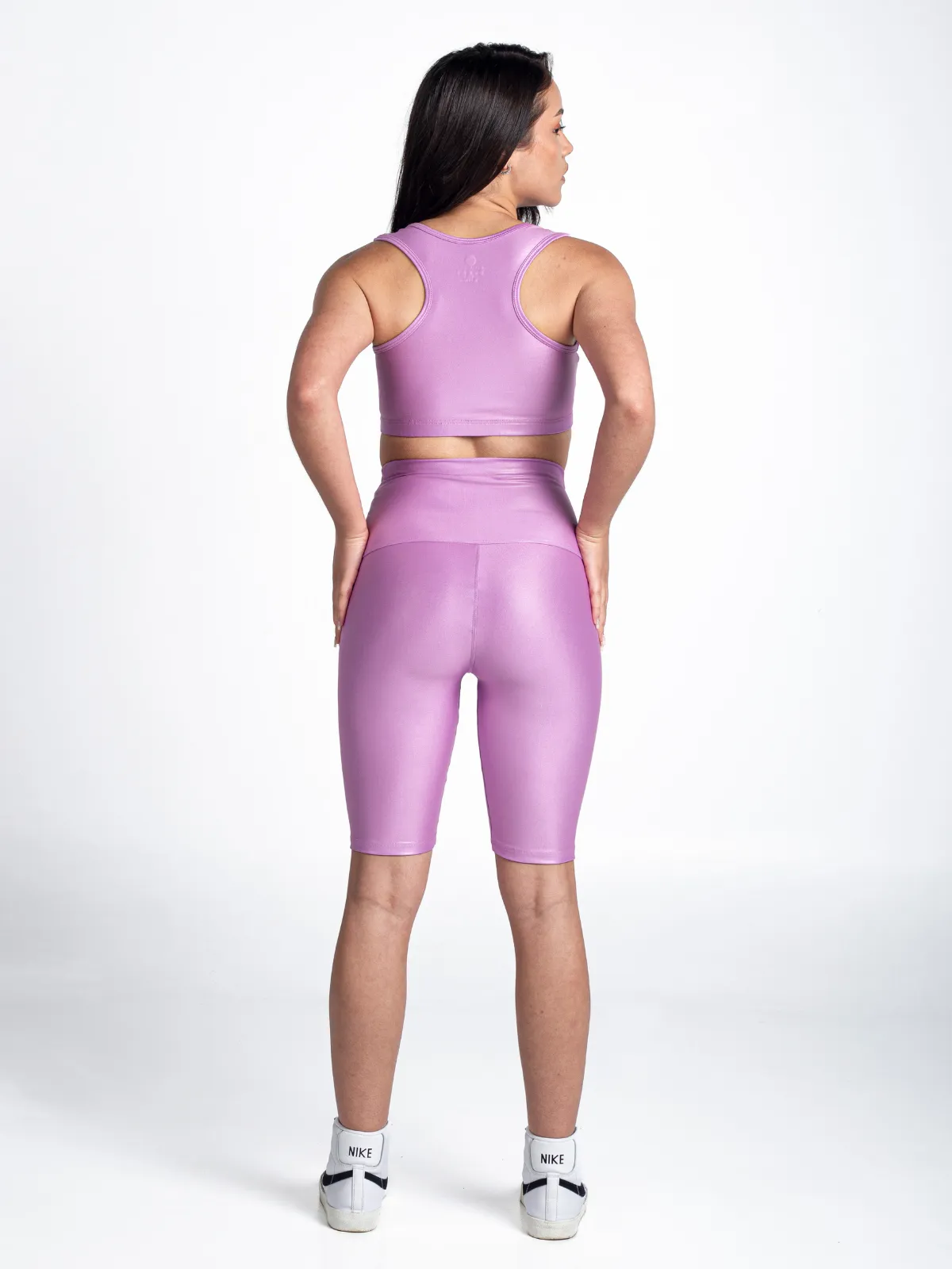 Vibes High Waist Biker-Lilac