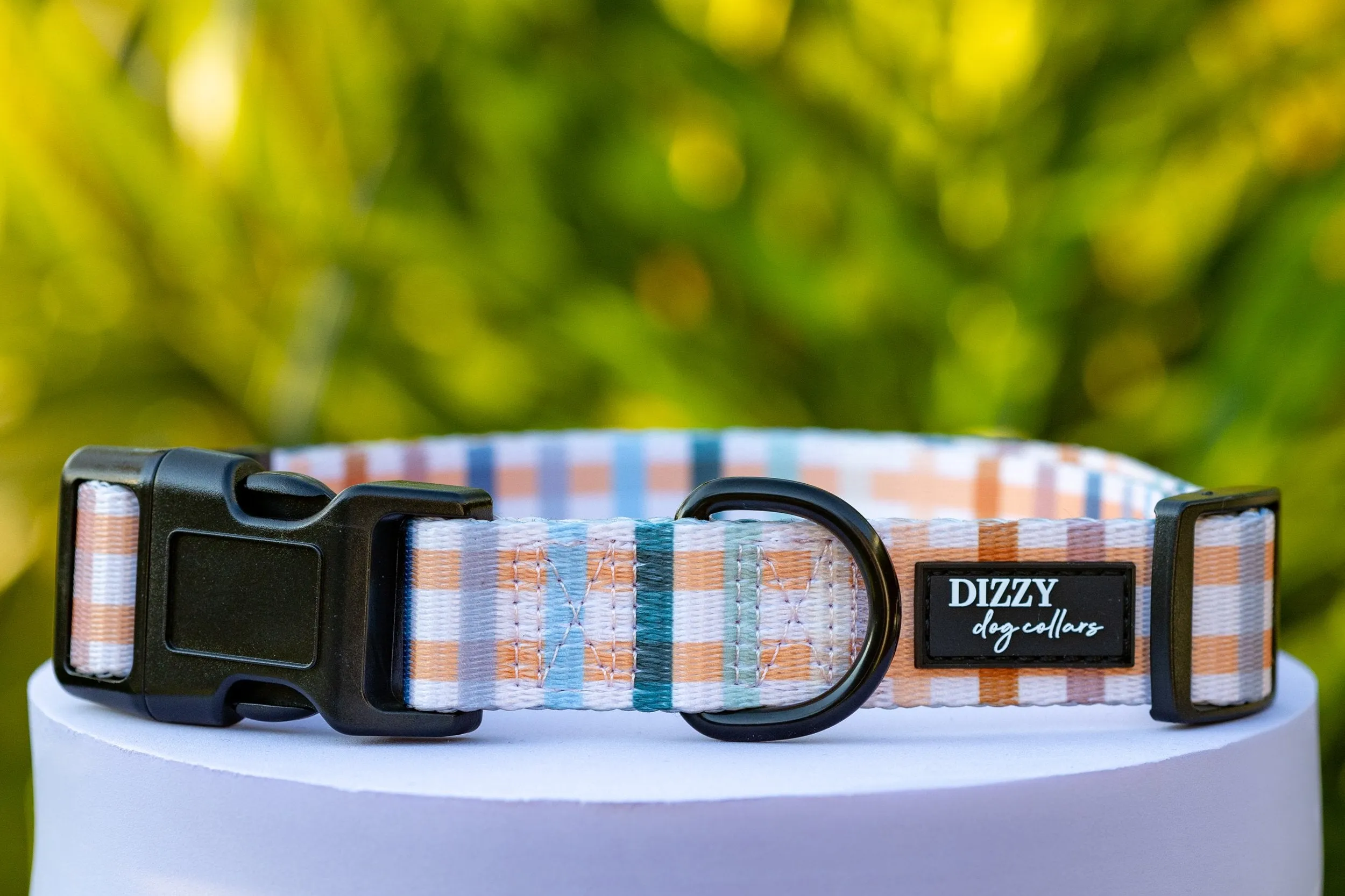 Vintage Gingham Value Range Dog Collar *