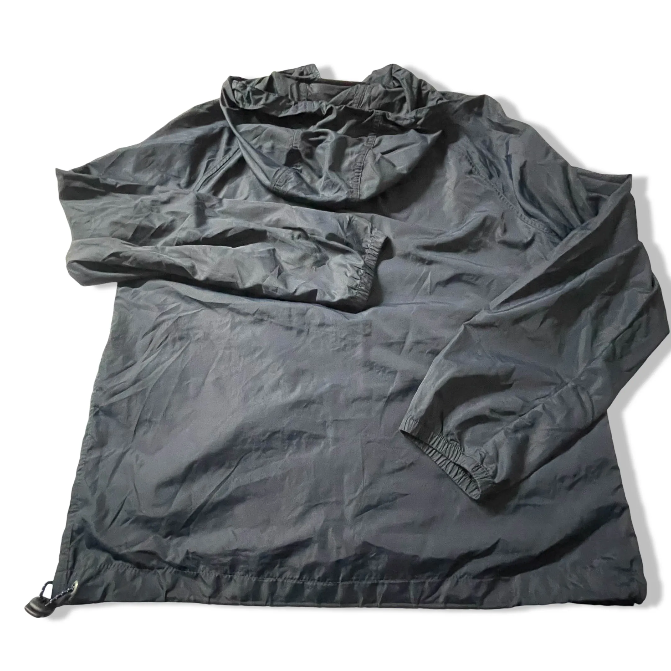 Vintage J.Crew Mercantile blue hooded rain jacket in S| Made in Vietnam|L26 W21|SKU 3844