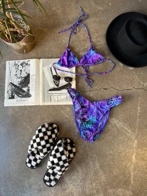 Vintage Venus Bikini / Neon Purple Palm