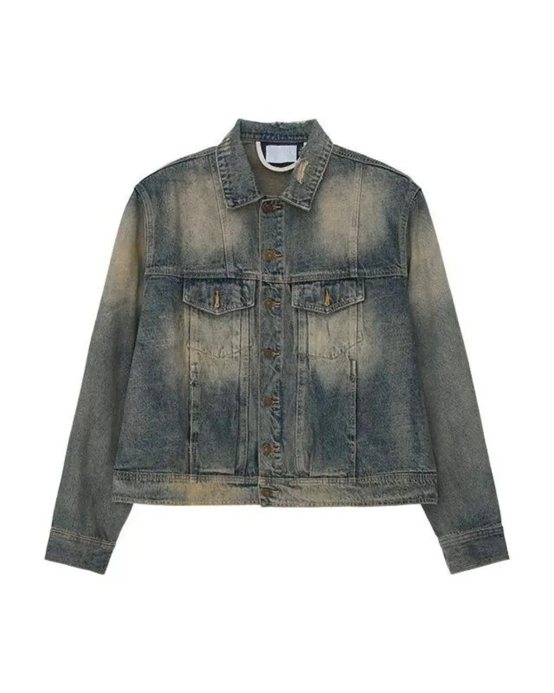 Vintage Wash Loose Jacket / Wide Denim Pants CBJ0064