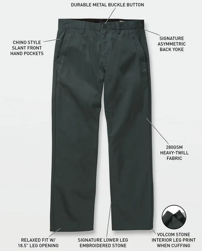 Volcom - Frickin Skate Stretch Chino Pants | Cedar Green