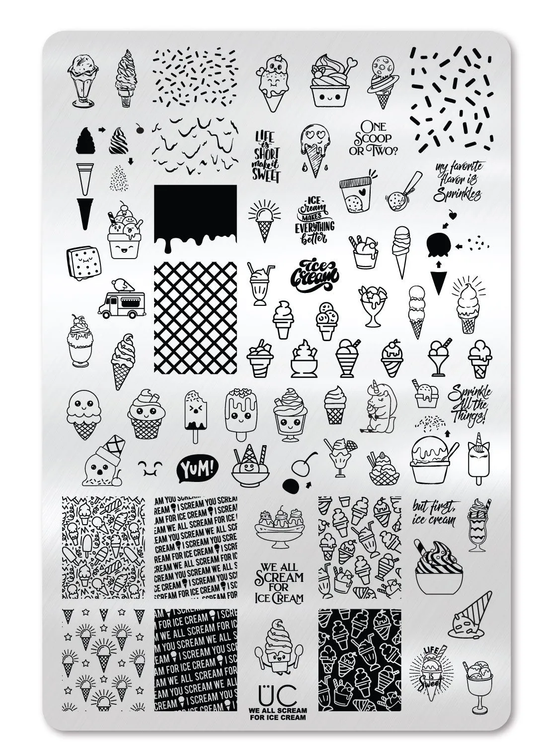 We All Scream for Ice Cream! - Uber Chic Stamping Plate