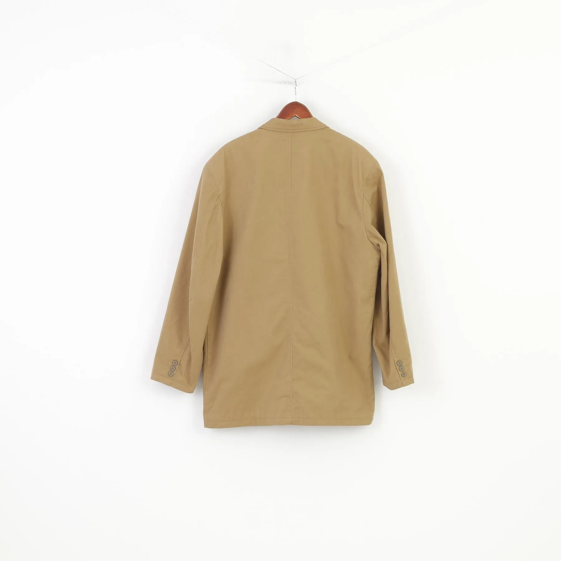 Westking Style Men XXXL (XXL) Blazer Beige Classic  Shoulder Pads Vintage Jacket
