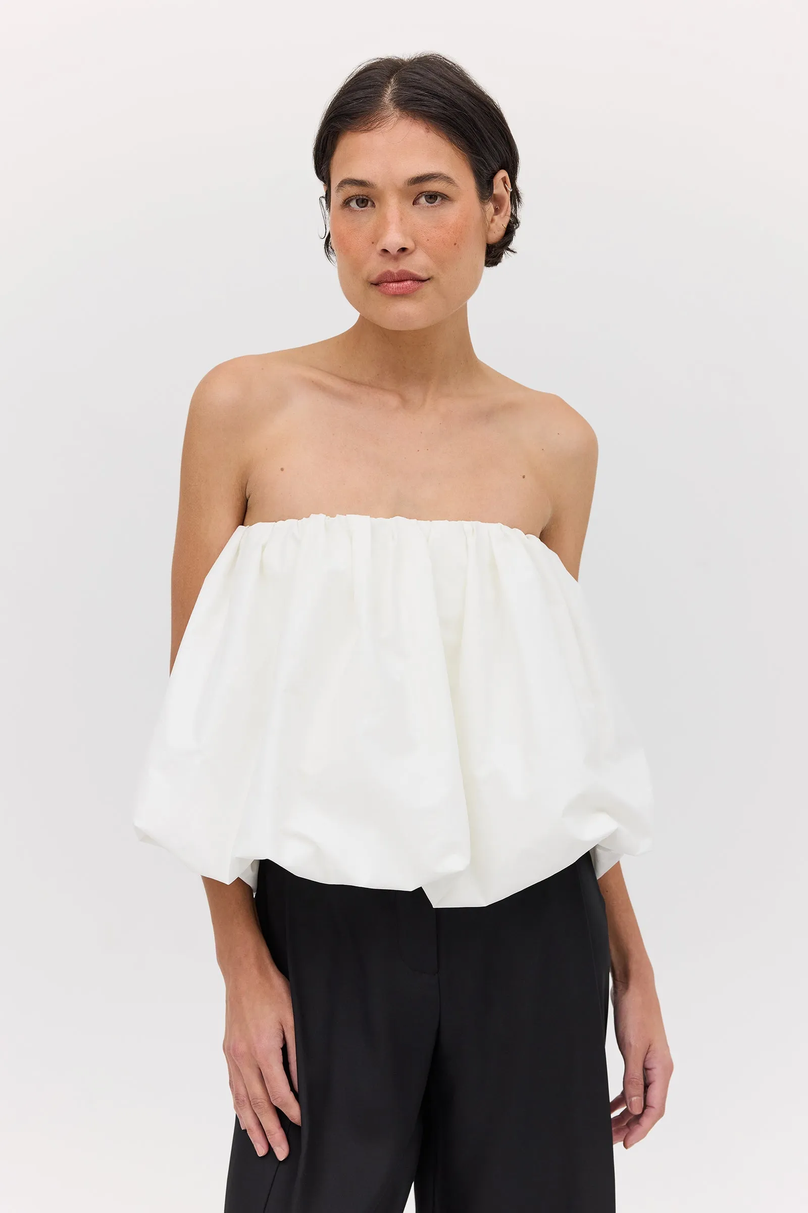 WHITE COTTON HAZEL TOP