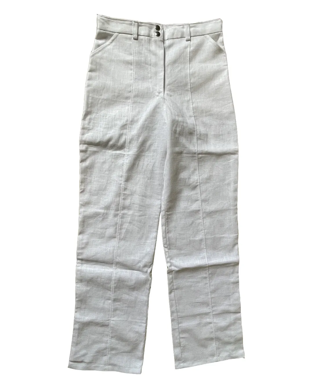 WHITE LINEN PANTS