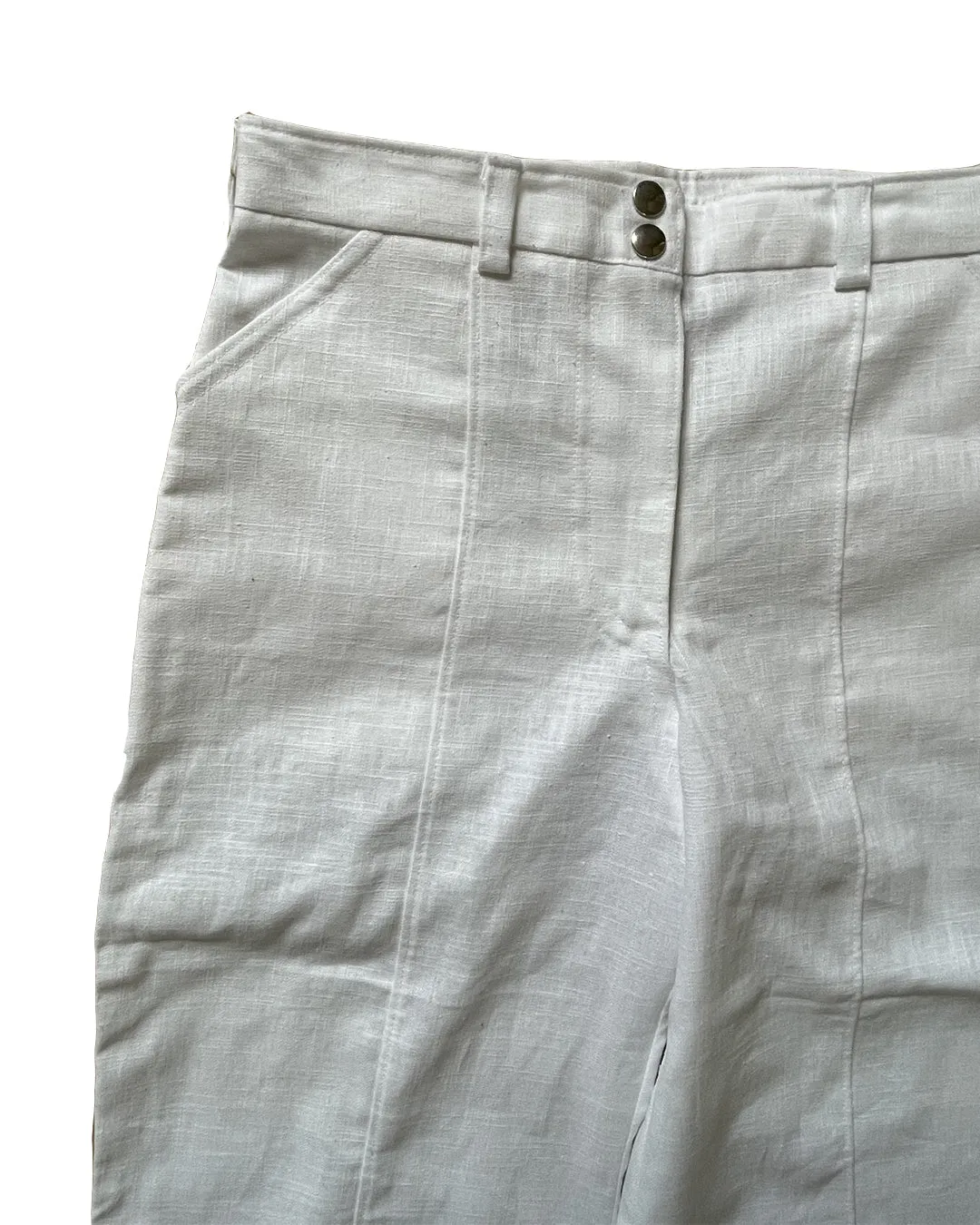 WHITE LINEN PANTS