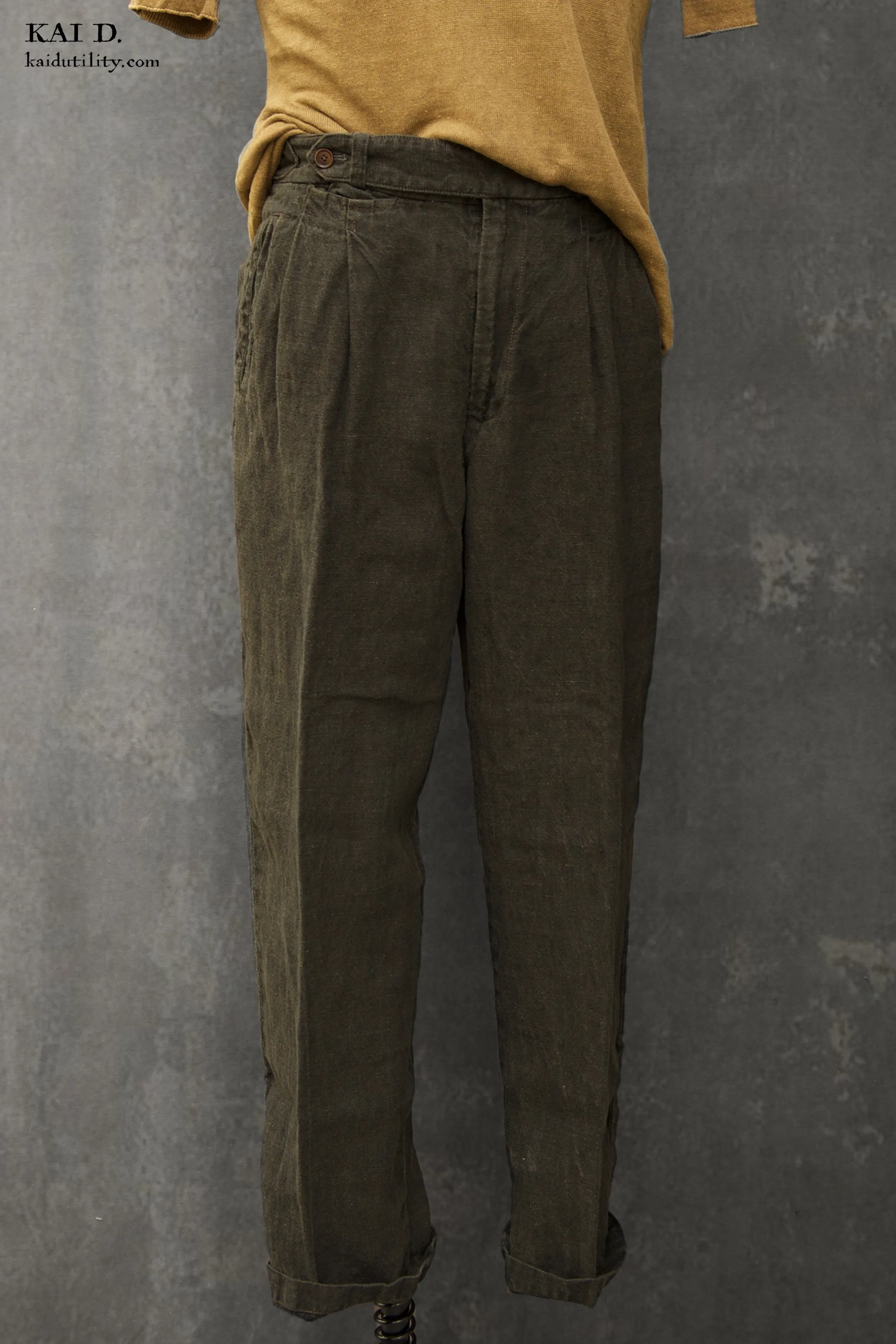Wide Leg Matisse Pants - Aged Linen - 32, 34, 36