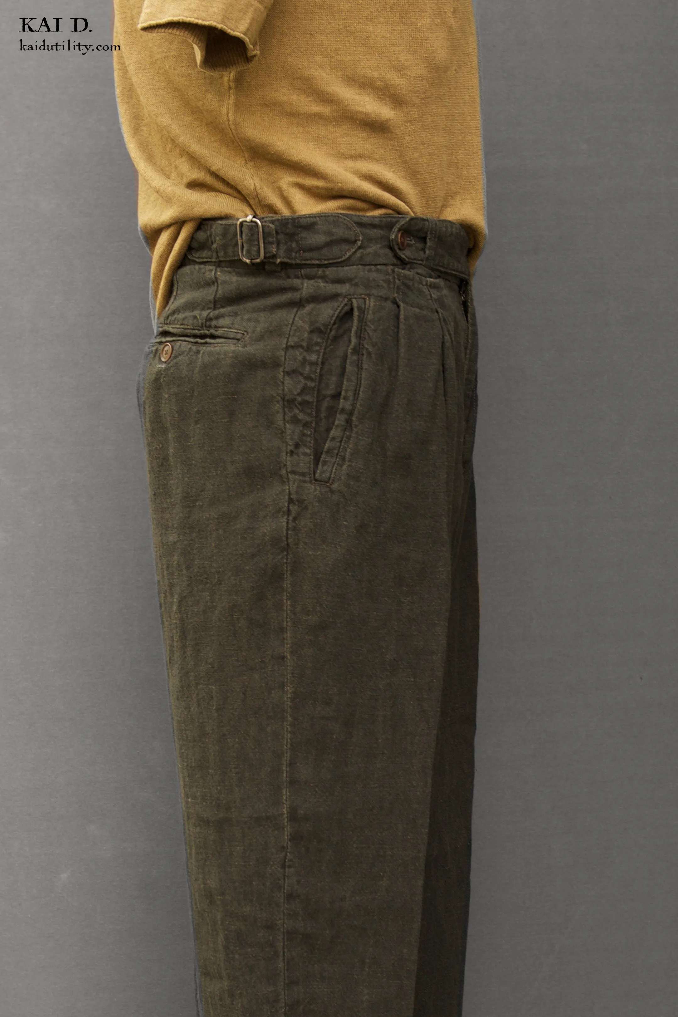Wide Leg Matisse Pants - Aged Linen - 32, 34, 36