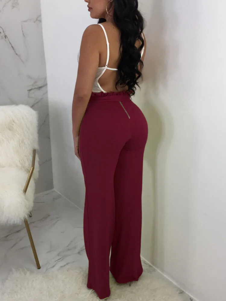 Wide Leg Pants Palazzo Pant High Waist Trouser