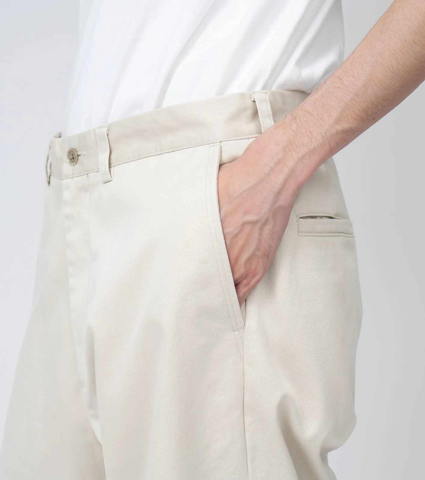 Wide Straight Chino Pants