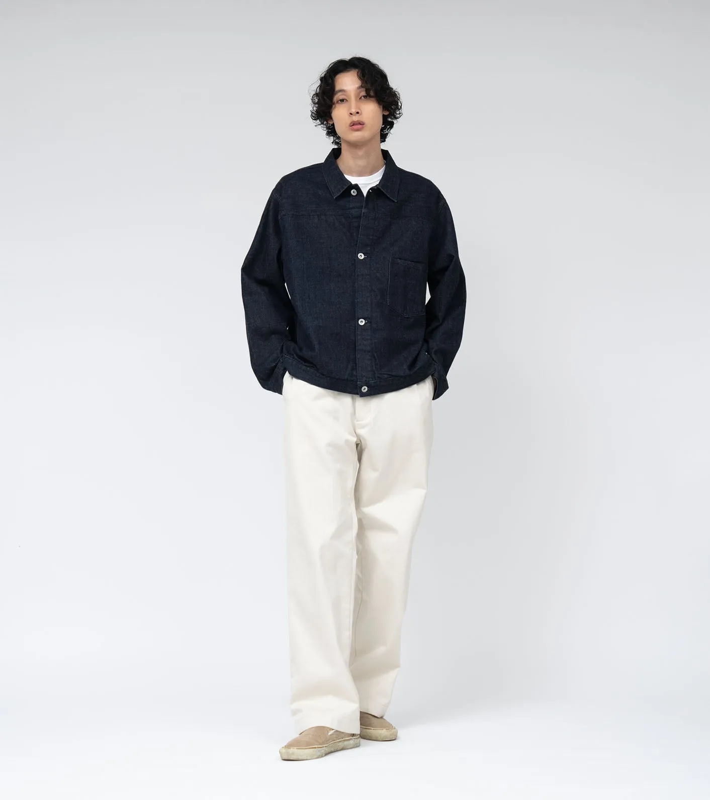 Wide Straight Chino Pants