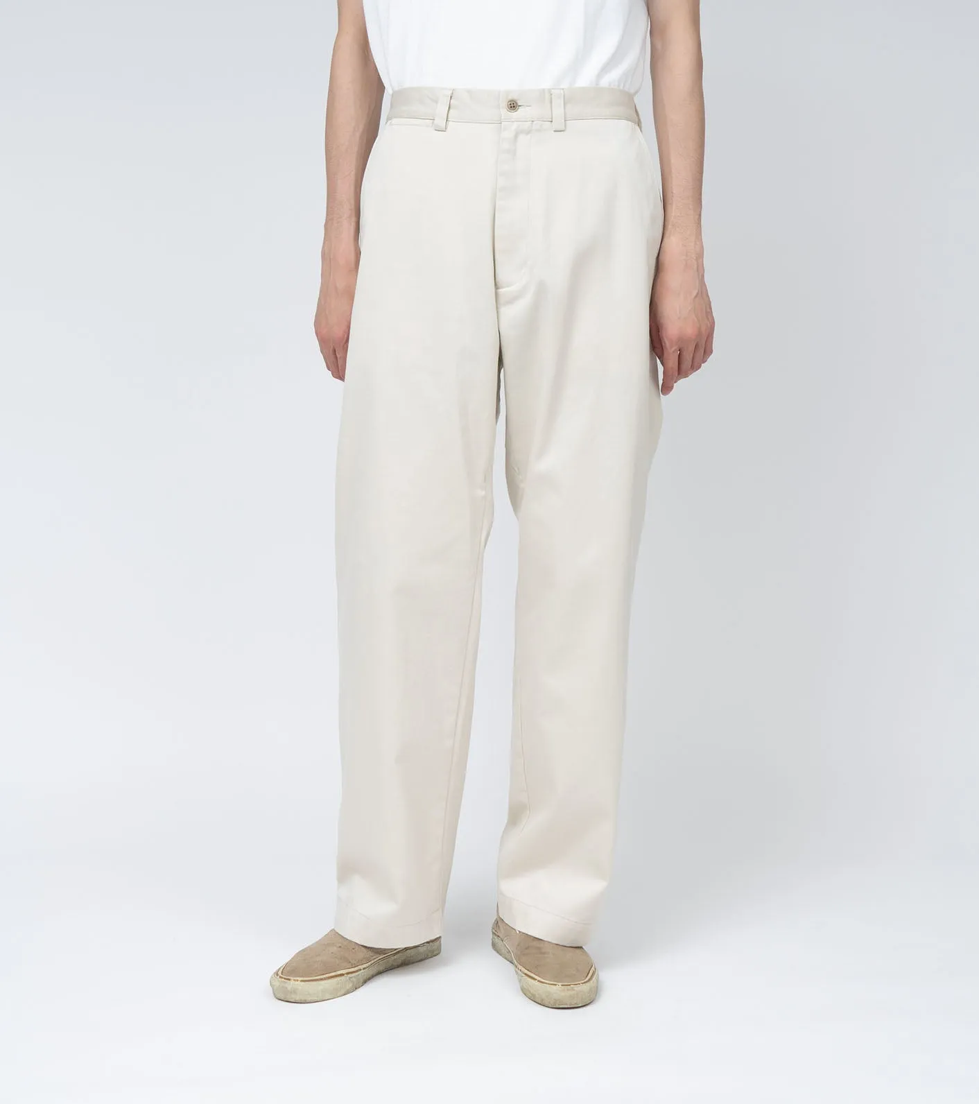Wide Straight Chino Pants
