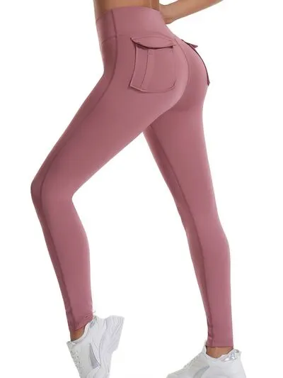 Wide Waistband High Waist Active Pants