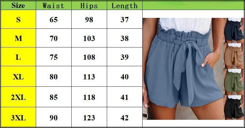 Wjczt Summer New Pants Women's Lace Drawstring Fungus Shorts Solid Color Casual Shorts Bow Women's Loose High-waisted Wide-leg Shorts