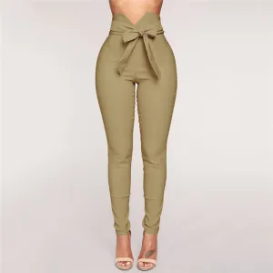 Women Casual Trousers  Slim Elastic Pants
