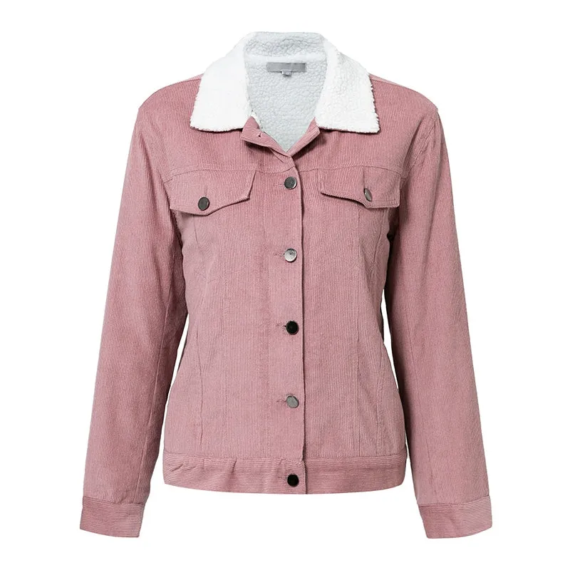 Women's Autumn Long Sleeved Turn Down Collar