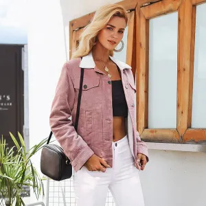 Women's Autumn Long Sleeved Turn Down Collar