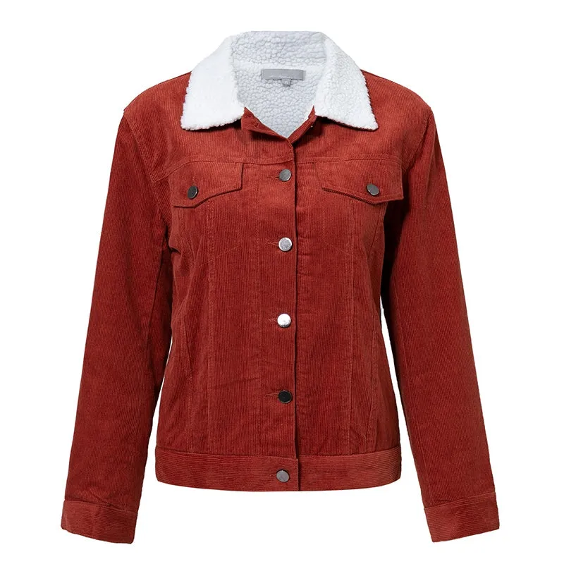 Women's Autumn Long Sleeved Turn Down Collar