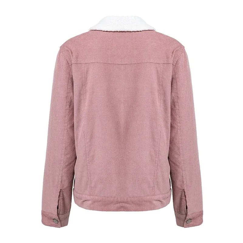 Women's Autumn Long Sleeved Turn Down Collar