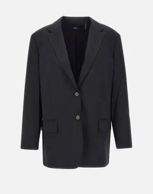 Women's Black Wool Blazer