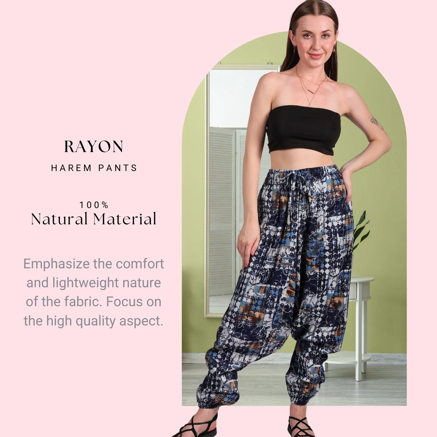 Women's Boho Harem Pants – Comfy And Beach Wear