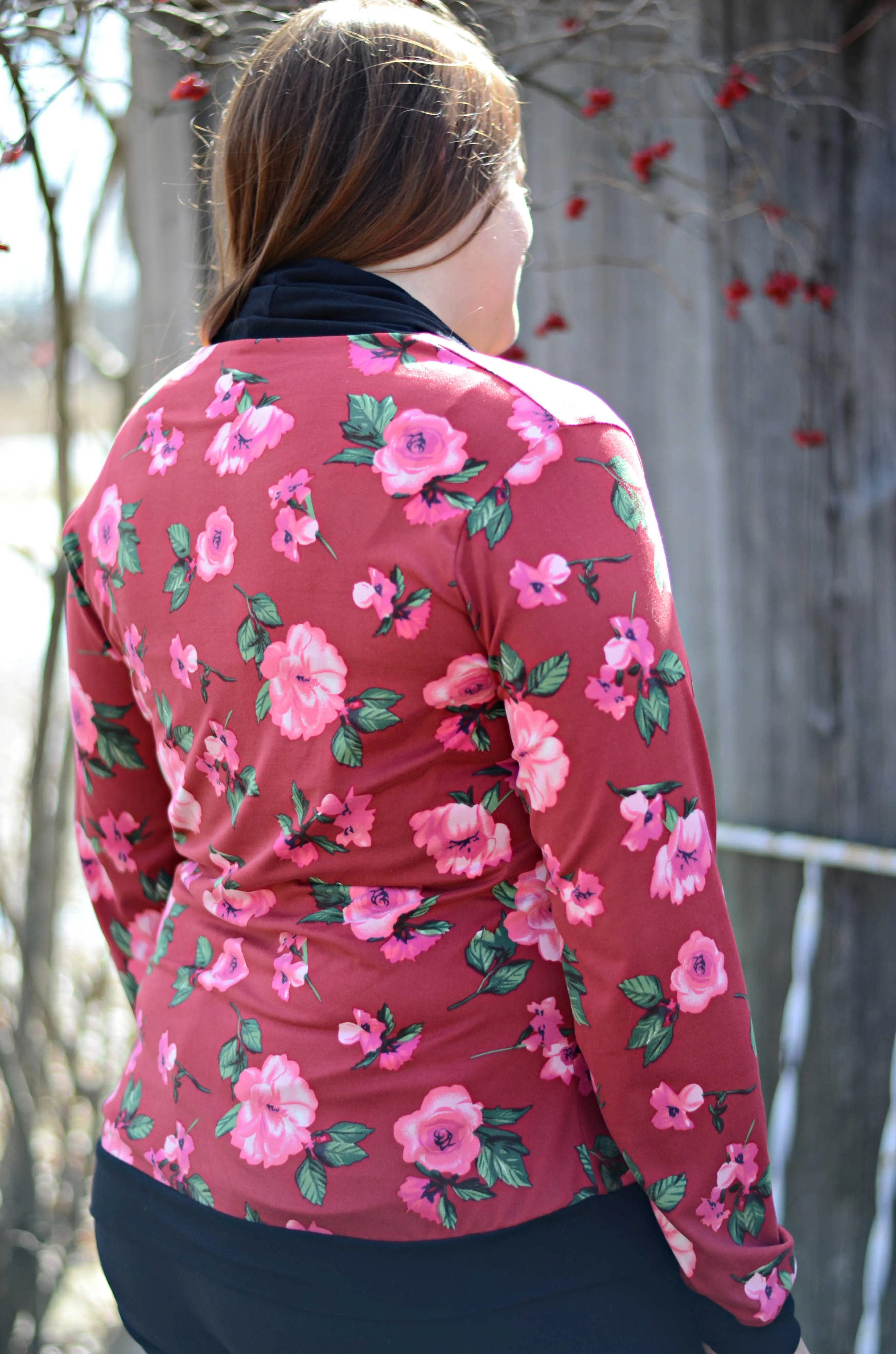 Women's Carolyn Shawl Collar Sweater Pullover sewing pattern XS-XXXL