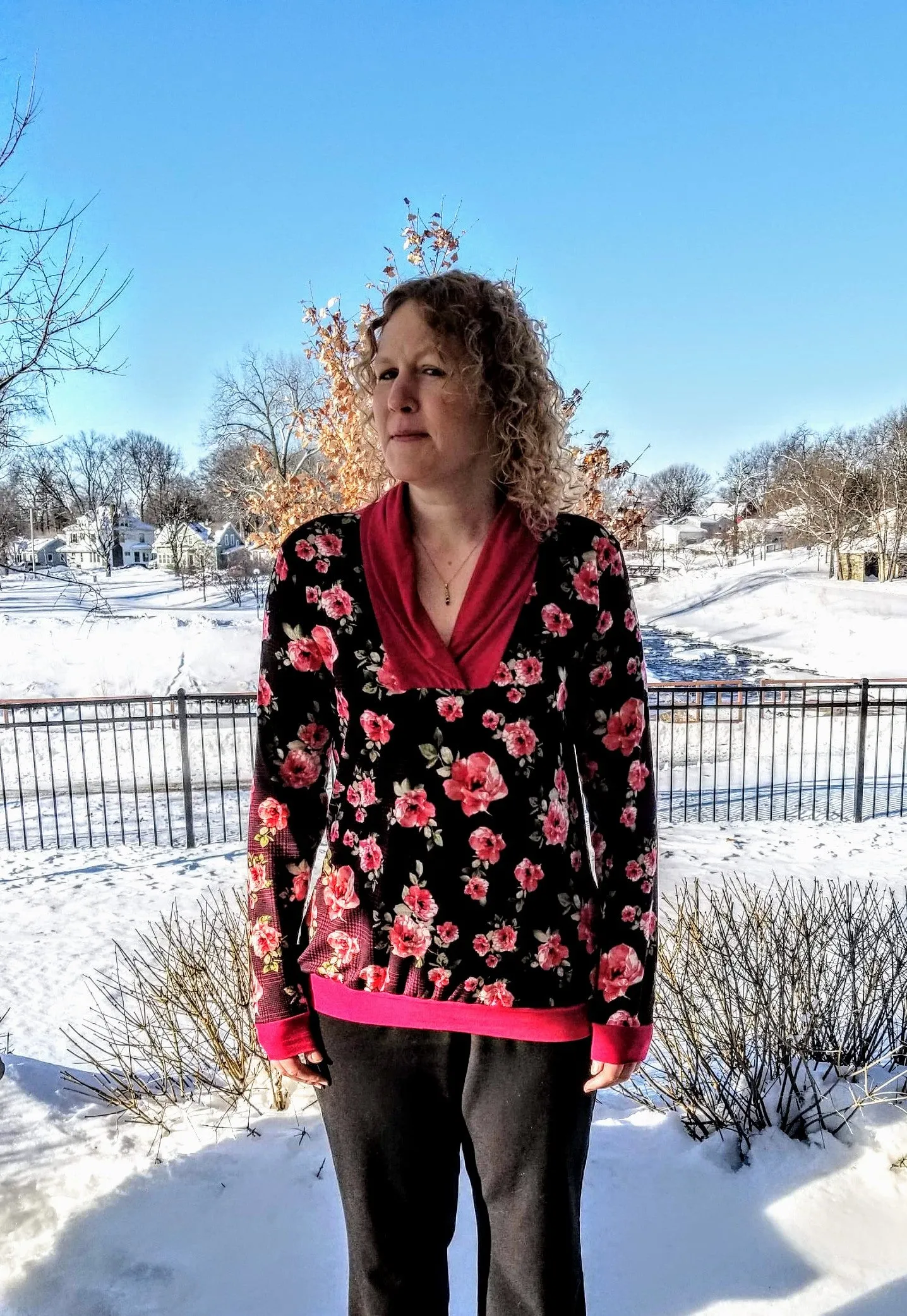 Women's Carolyn Shawl Collar Sweater Pullover sewing pattern XS-XXXL