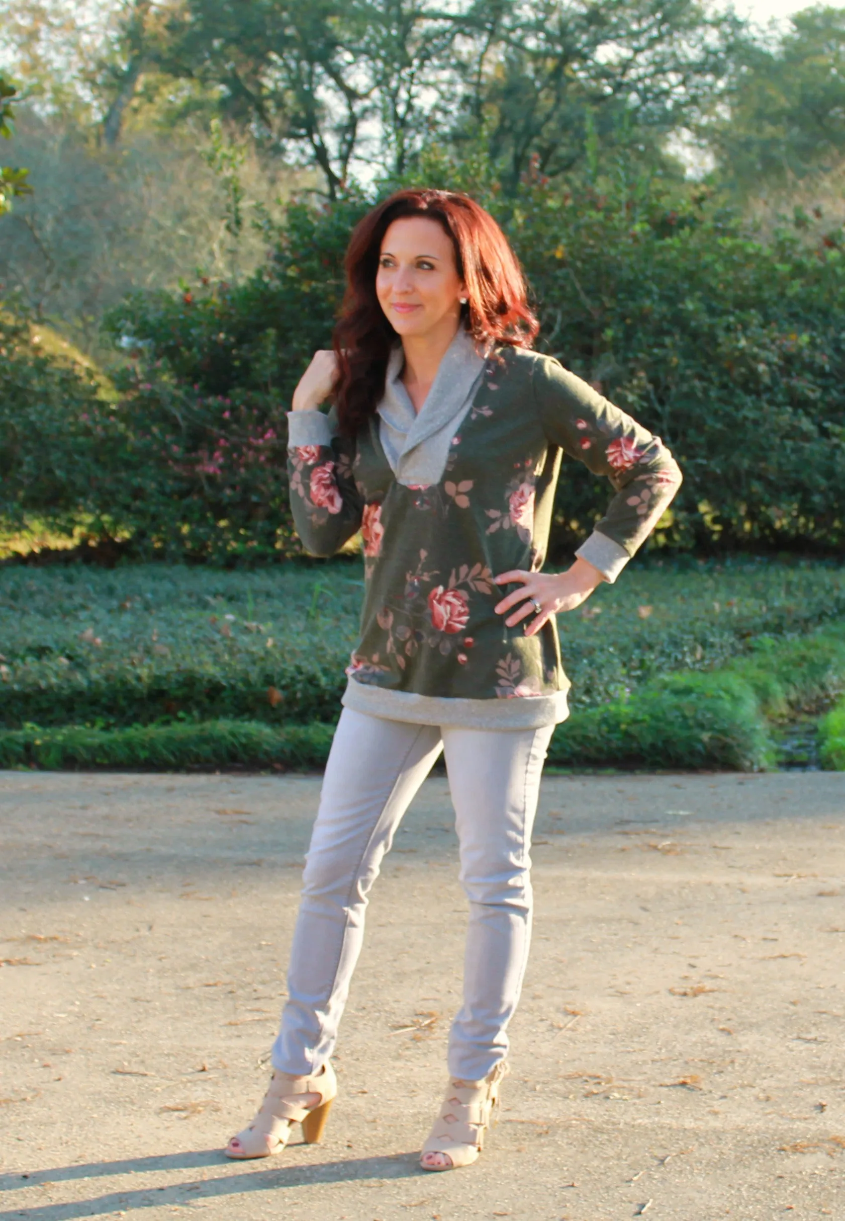 Women's Carolyn Shawl Collar Sweater Pullover sewing pattern XS-XXXL