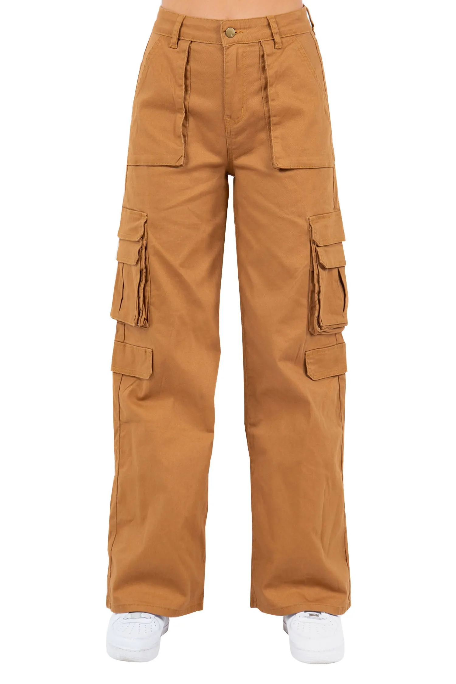 Women's Essential High Waist Multi Pocket Cargo Pants