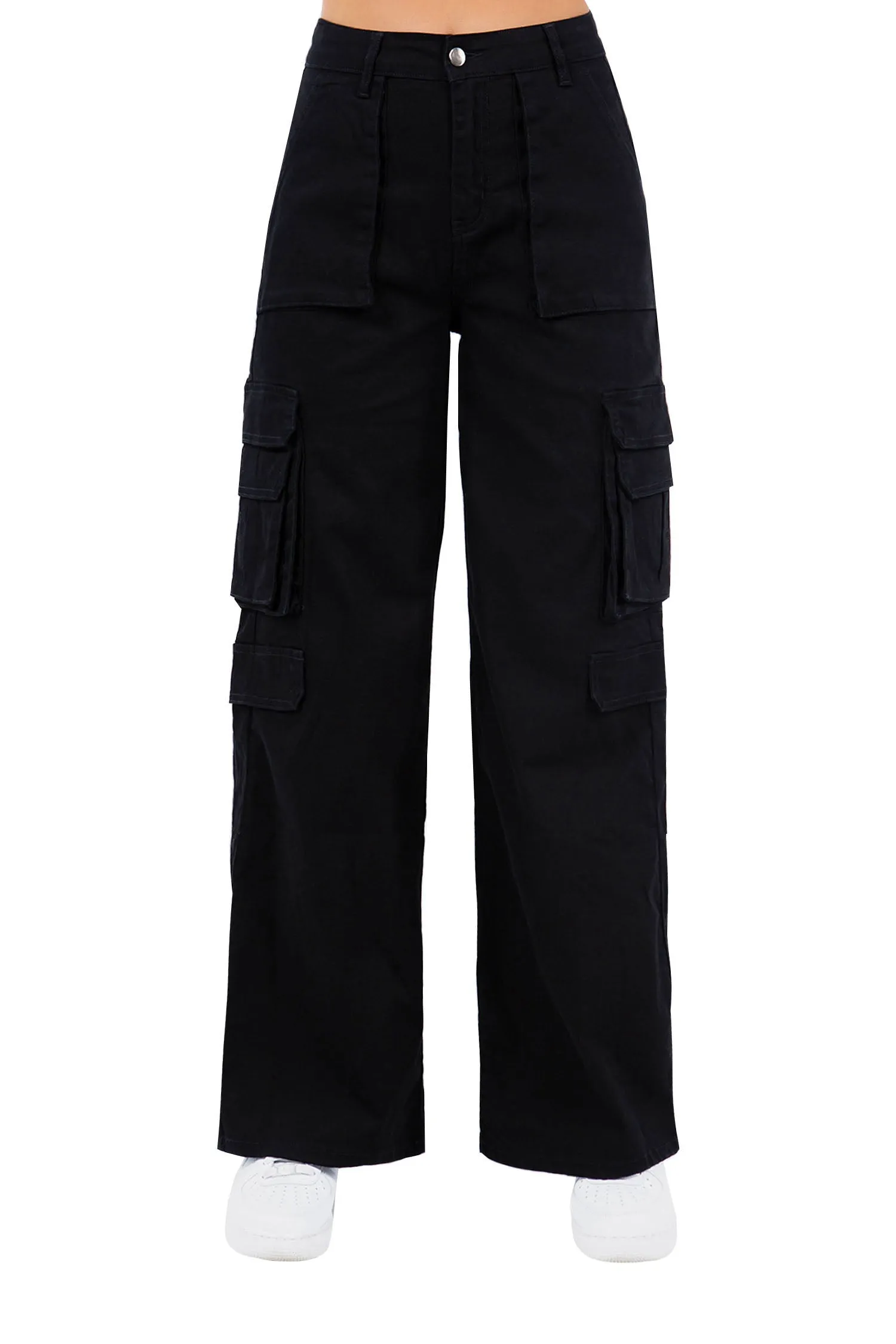 Women's Essential High Waist Multi Pocket Cargo Pants