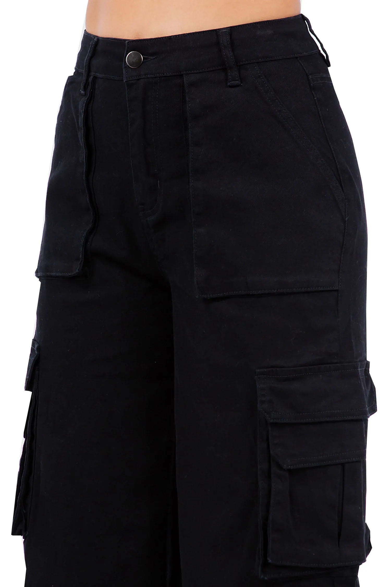 Women's Essential High Waist Multi Pocket Cargo Pants