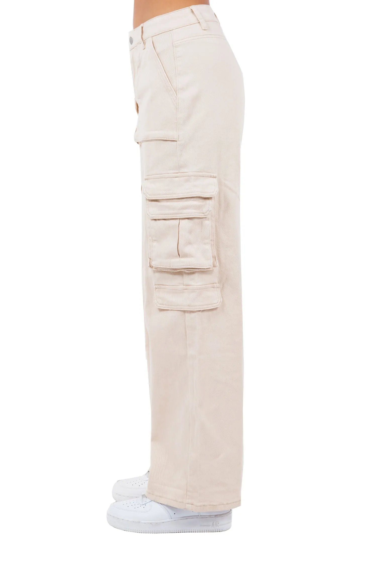 Women's Essential High Waist Multi Pocket Cargo Pants