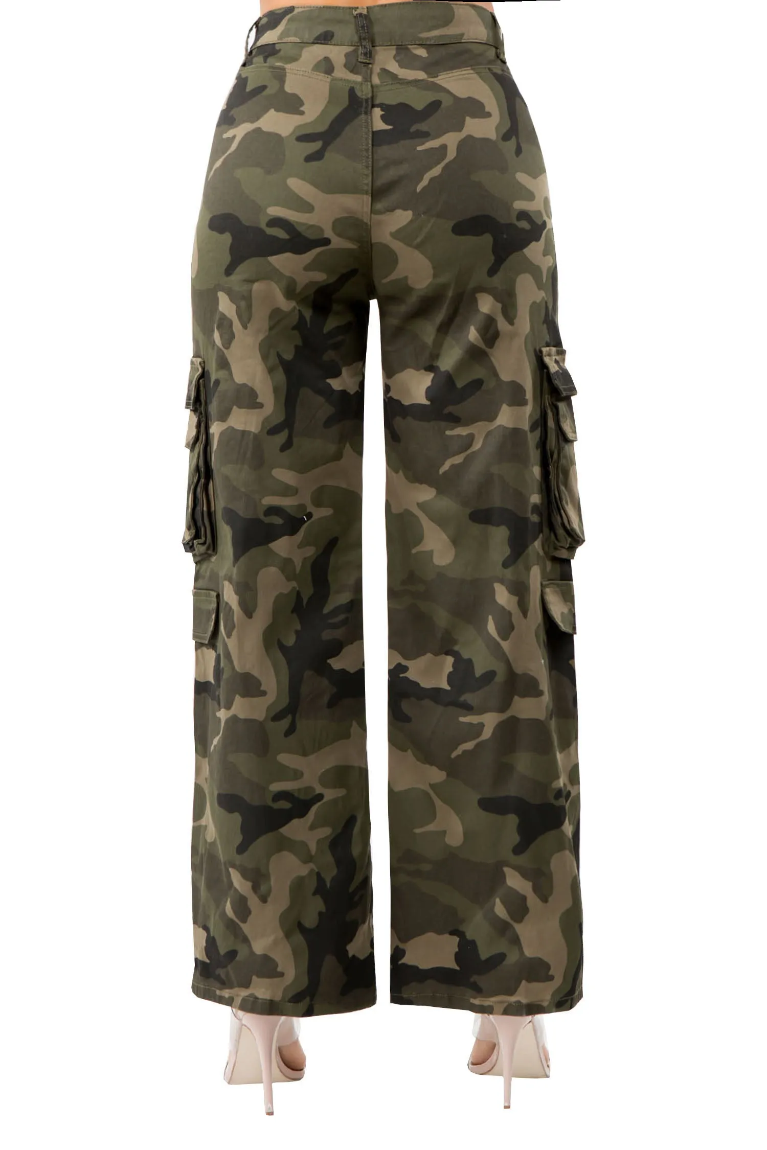 Women's Essential High Waist Multi Pocket Cargo Pants