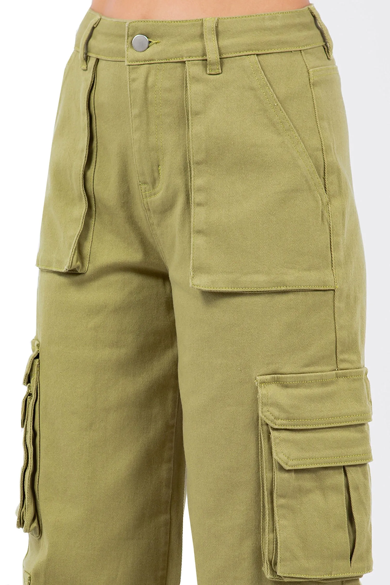 Women's Essential High Waist Multi Pocket Cargo Pants