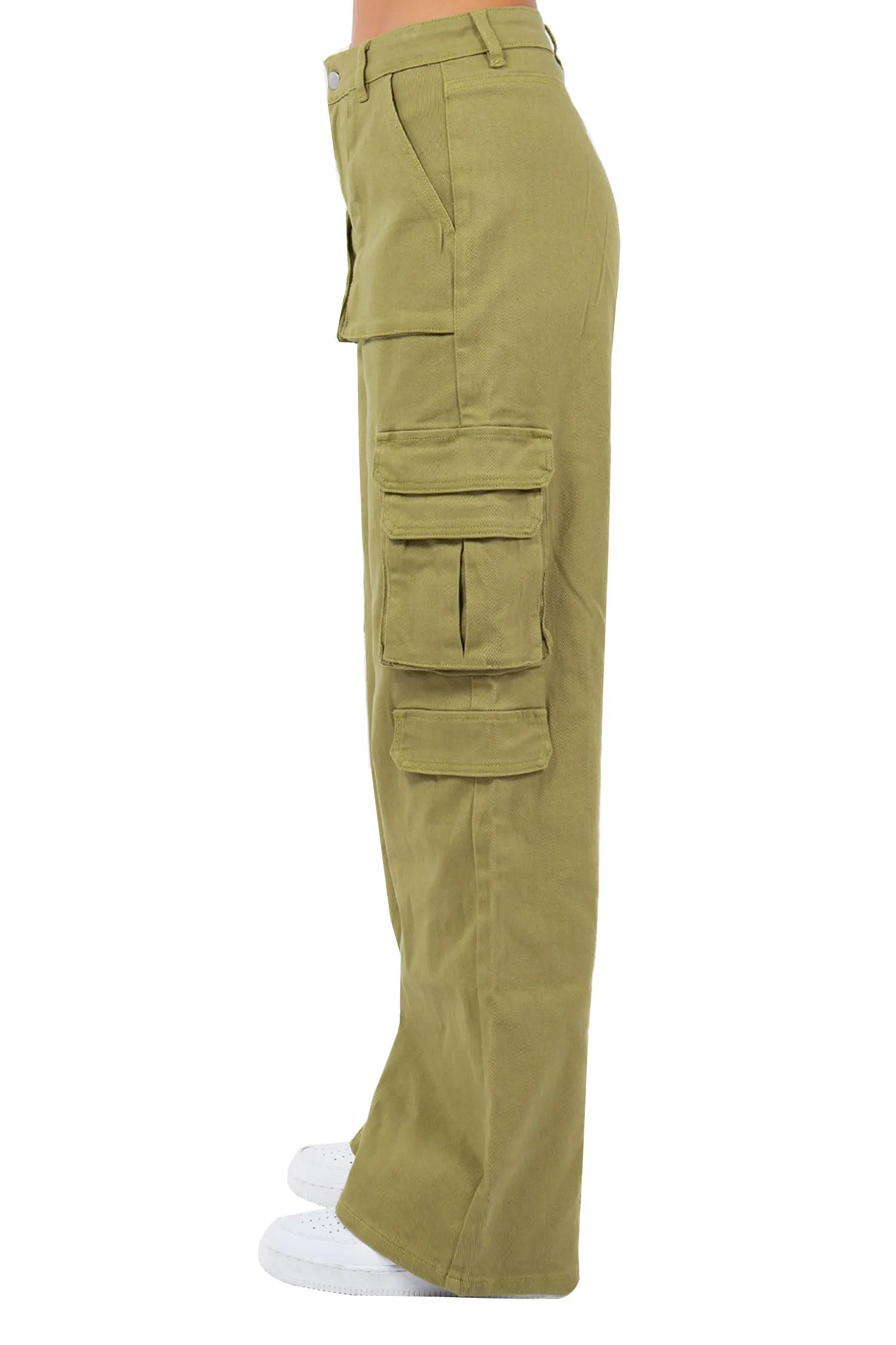 Women's Essential High Waist Multi Pocket Cargo Pants