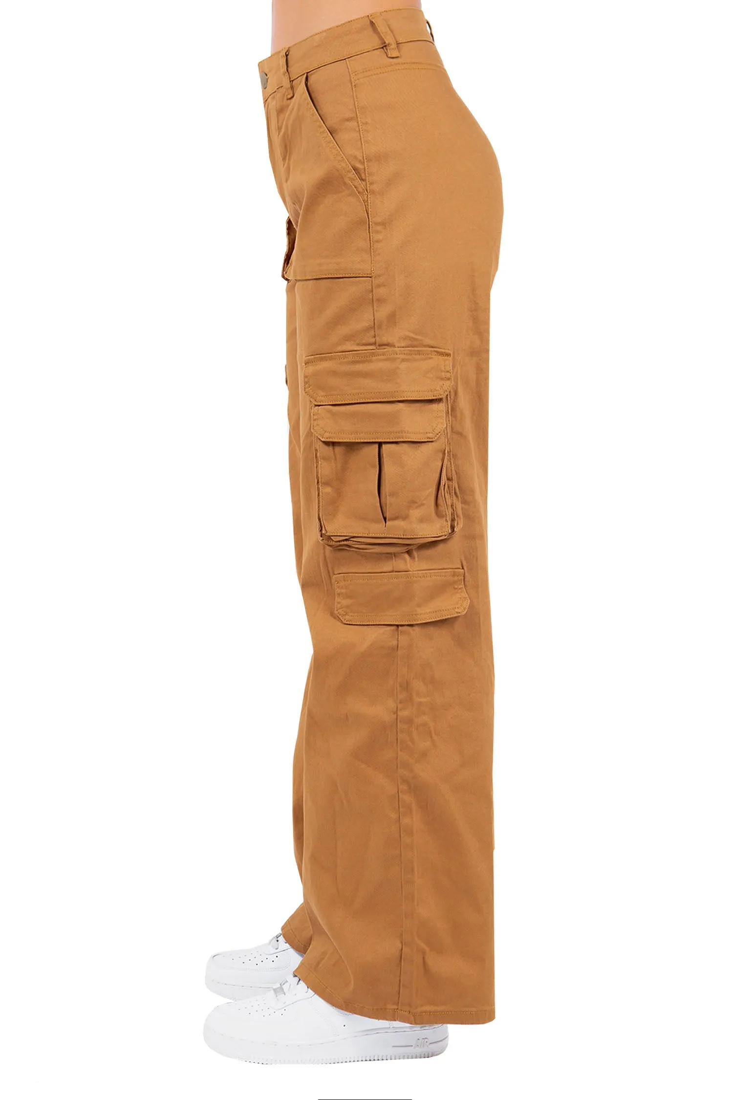 Women's Essential High Waist Multi Pocket Cargo Pants