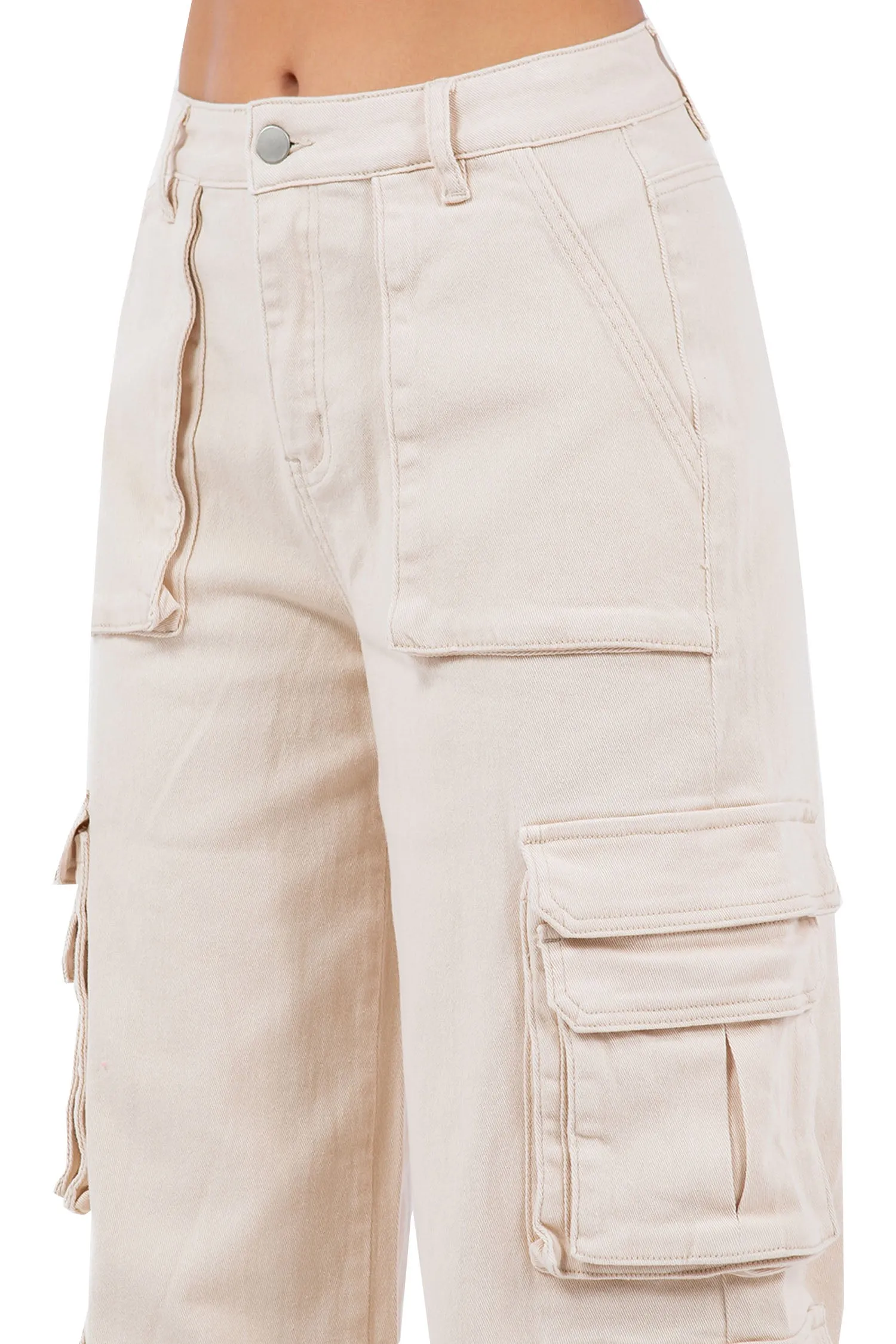 Women's Essential High Waist Multi Pocket Cargo Pants