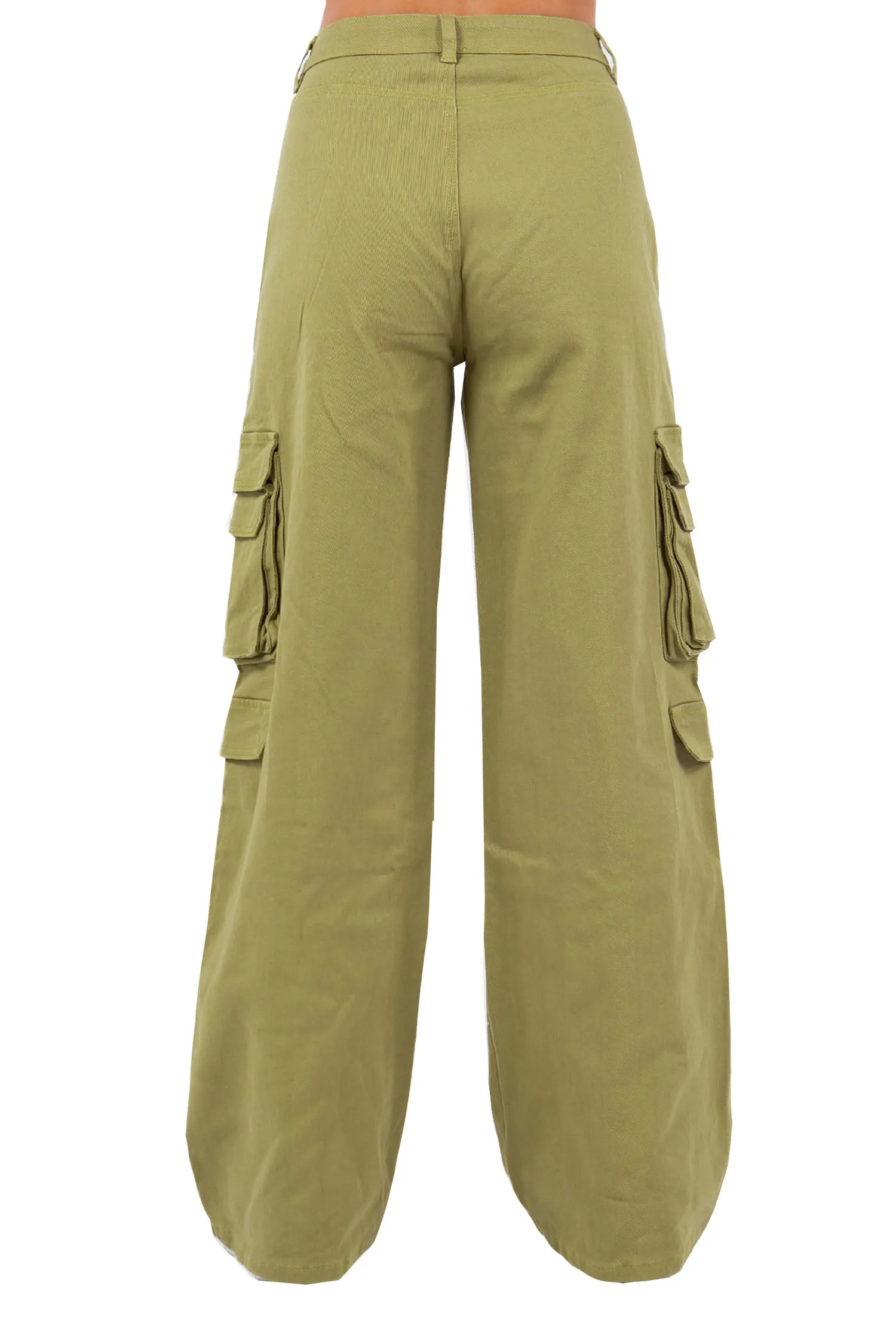 Women's Essential High Waist Multi Pocket Cargo Pants
